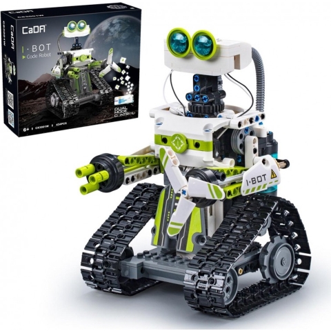CaDA - Coding Robot - DIY - BOT- Bedienbaar met App - 434 Onderdelen - 6+