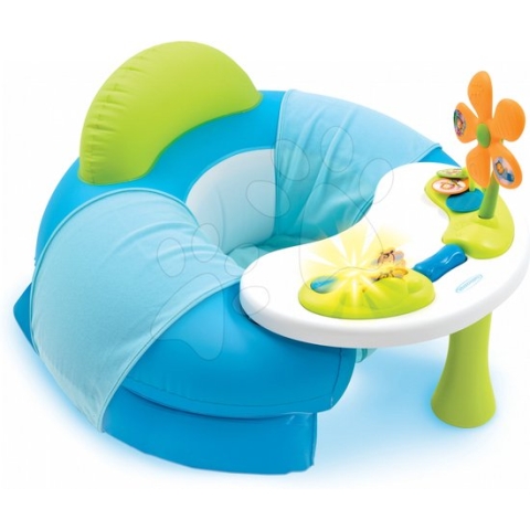 Little Smoby Cosy Seat Blauw met activity center opblaaszitje