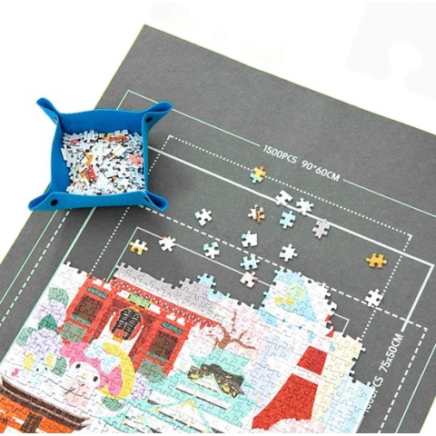 Puzzelmap - Puzzelmat Set - Veilige en Educatieve Speelomgeving - Praktisch en Opbergbaar Accessoire