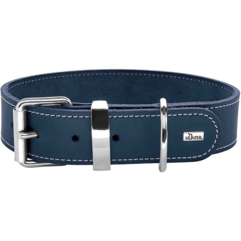 Hunter Halsband Aalborg Special blauw - Hondenhalsband - 70 cm
