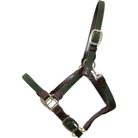 kentucky Gevlochten Nylon Halster Olive - Full