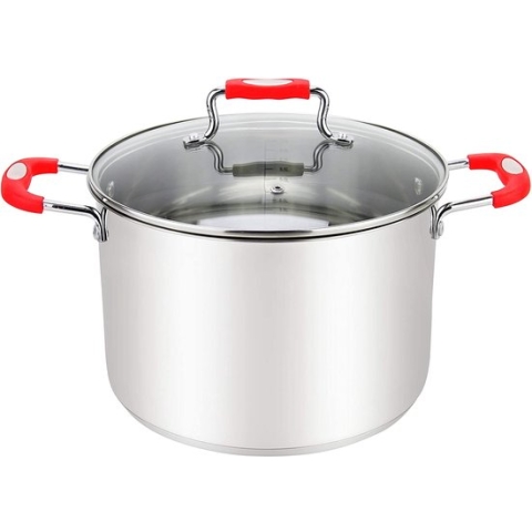 Millvado Urban Collection - Stainless Steel Stock Pot - 19 Liter Soeppan met Deksel - Ø 32 cm Stamppotpan