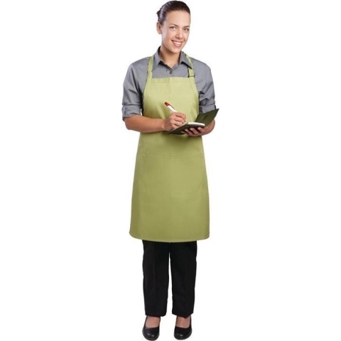 Chef Works halterschort limoen