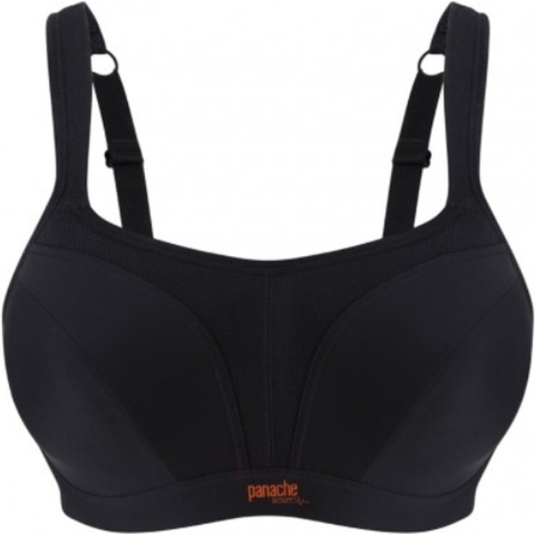 Panache - sport bh met beugel - Zwart - 85D