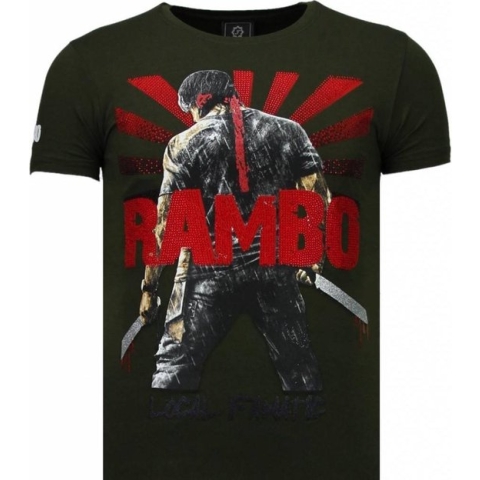 Rambo Shine - Rhinestone T-shirt - Groen