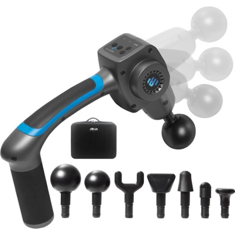 El Suvon Massage Gun - Inclusief Koffer en 7 Opzetstukken - Sport en Relax Massageapparaat - Krachtig en Draadloos - Professioneel Massage pistool - Fitness