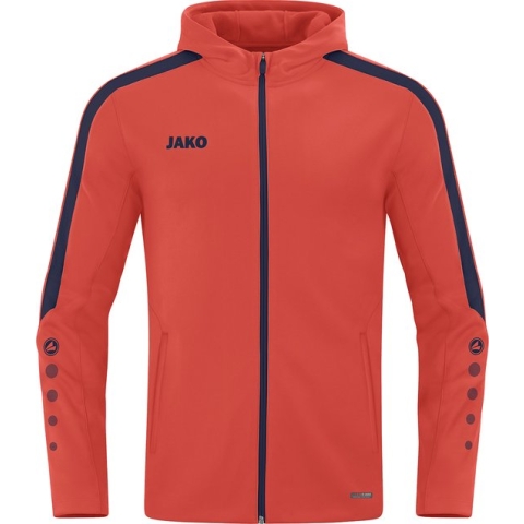 Jako Power Jas Met Kap Dames - Flame / Marine | Maat: 42