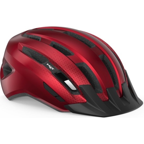 MET Downtown MIPS Fietshelm - Trekking - Maat M/L - Red Glossy