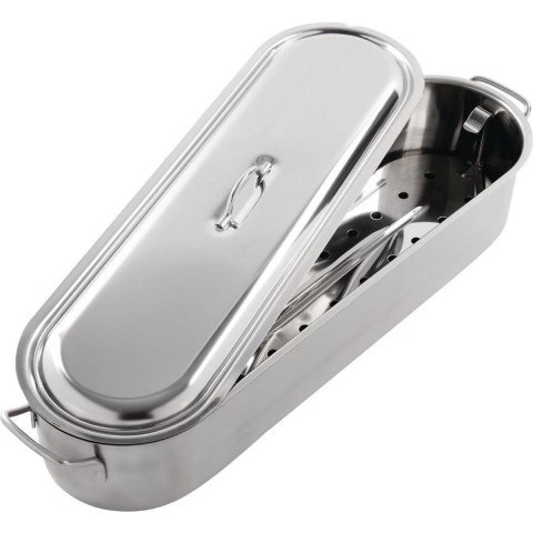 Kitchencraft Pocheerpan Heavy Duty 61,5 Cm Rvs Zilver 3-delig