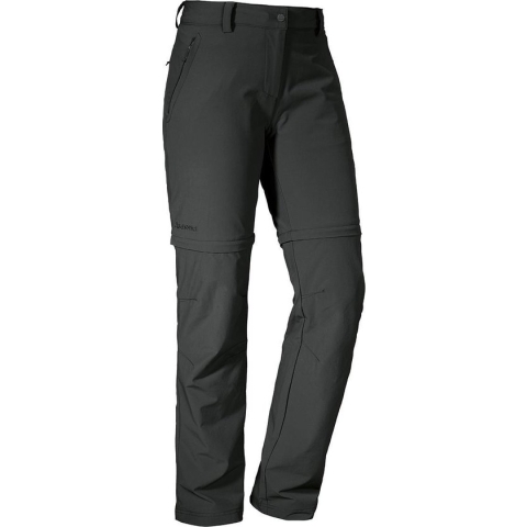 PANTS ASCONA ZIP OFF - stretch afritsbroek - dames - donker grijs