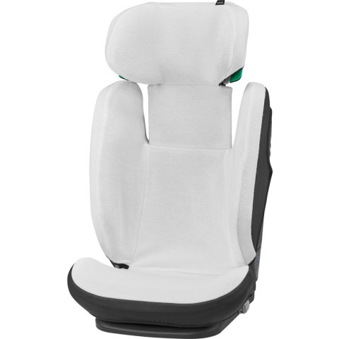 Maxi-Cosi Zomer Autostoelhoes voor RodiFix S/Pro i-Size van Biologisch Katoen, Kinderautostoelhoes, Ademend en Vochtabsorberend Materiaal, Machinewasbaar, Duurzaam Katoen, Natural White