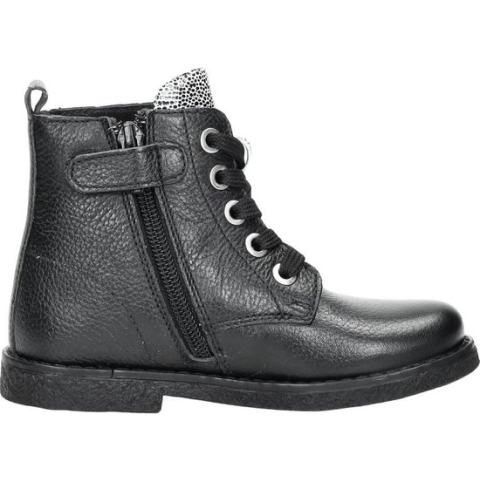 KEQ Veterschoen hoog Veterschoen hoog - zwart - Maat 29