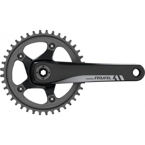 Crankstel sram rival 1 42 tands bb30 175mm 11 speed geen lagers steek - ZWART