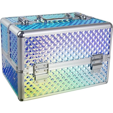 Make-up Koffer - Unicorn - Aluminium - Twee schuiflades - 30 x 20 cm - 18 L