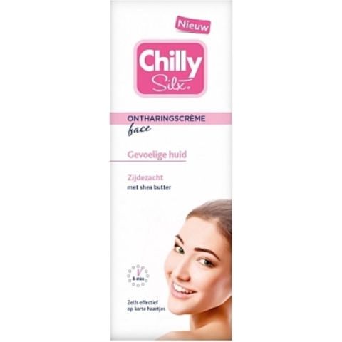 Chilly Silx Ontharingscreme Gezicht Gevoelige Huid 50 ml