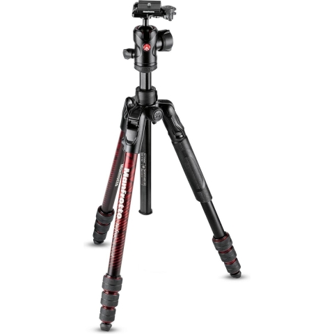 Manfrotto Befree Adv Al Twt Red Kit Bh | Tripods | Fotografie - Statieven | MKBFRTA4RD-BH