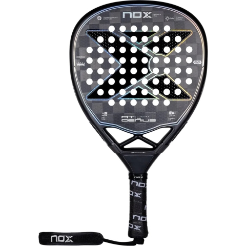 NOX AT10 Luxury Genius Attack 18K (Diamant) 2023 padel racket zwart/grijs