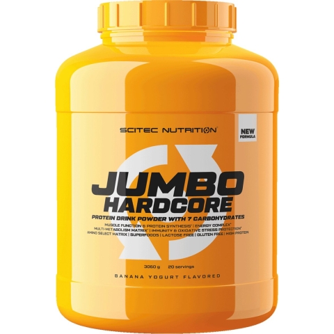 Scitec Nutrition - Jumbo Hardcore (Banana/Yoghurt - 3060 gram) - Weight gainer - Mass gainer - Sportvoeding