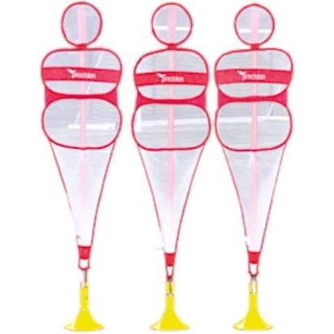 Precision - Trainingspoppen 170 centimeter - Vrijetrap poppen - Polyester - Wit/rood