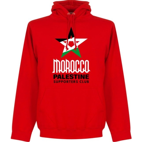 Marokko Palestina Supporters Club Hoodie - Rood - XL