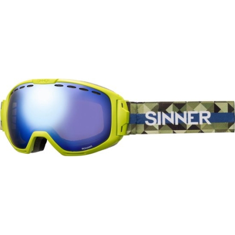 Sinner Mohawk + Extra Lens - Skibril - Volwassenen - Limoengroen