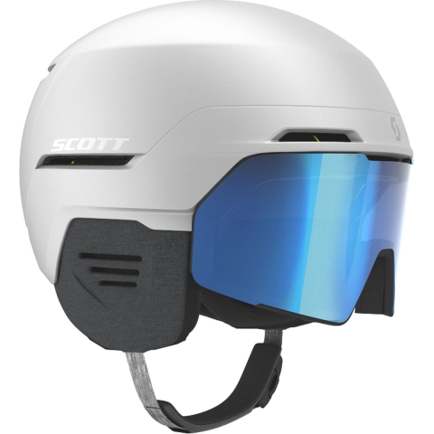 Scott Blend Plus LS skihelm met geïntegreerde skibril - wit - maat M 55-59 cm