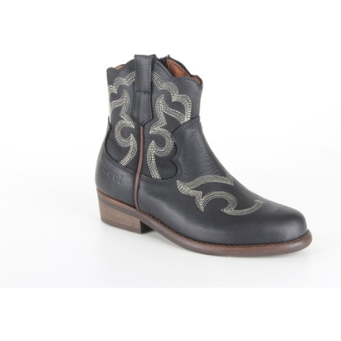 Koel4kids 10m012 Cowboylaarzen - Western Laarzen - Meisjes - Zwart - Maat 31