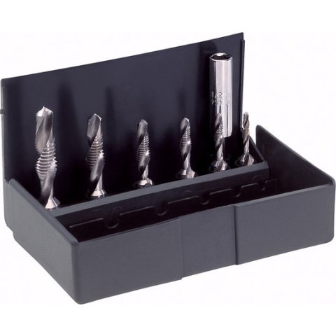 Völkel Metaalboorbit combi-set HSSG - M3-4-5-6-8-10 - 1/4" bithouder