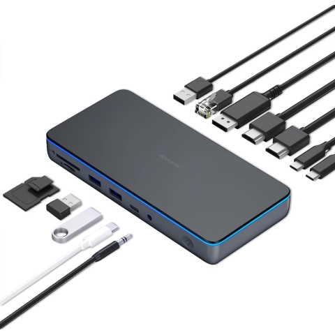 iMounts MacBook M1/M2 docking station - 3 beeldschermen - 2x HDMI - DisplayLink - 13 poorten
