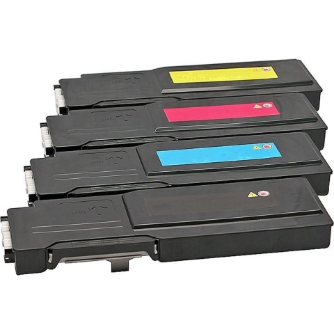 Set 4x ABC huismerk toner geschikt voor Dell C3760 C3760n C3760dn C3760dnf C3765 C3765d C3765dn C3765dnf