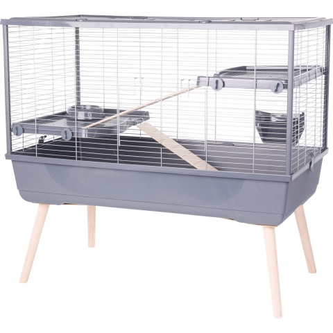 Zolux Neolife 100 Knaagdierkooi - Dierenverblijf - 99x54x92 cm Grijs