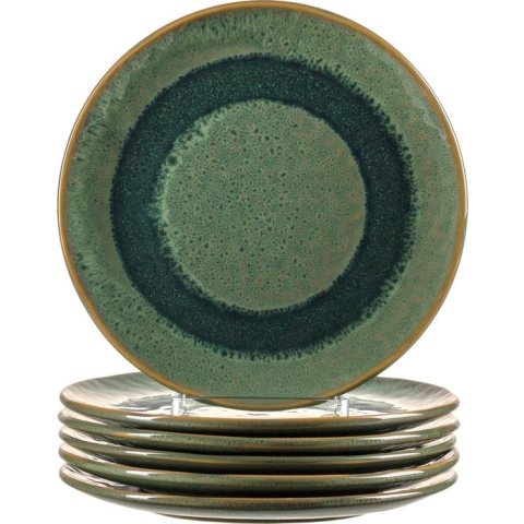 Leonardo Matera - Bord - ∅23cm - groen - 6 stuks
