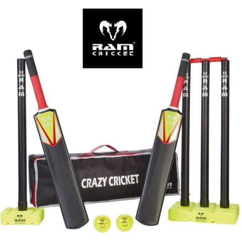 Kunststof Cricket Set - Topmerk RAM Cricket - Junior Conmpleet en Luxe  Klasse en Geweldig