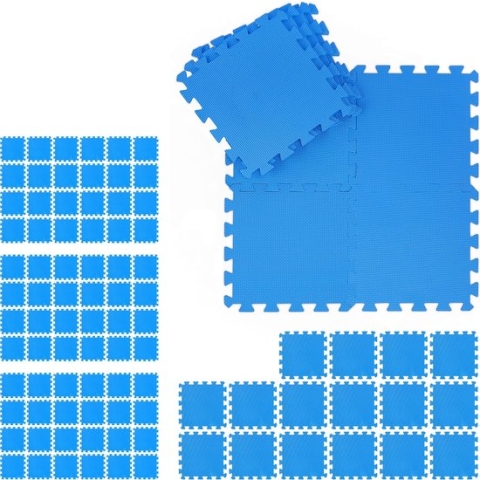 Relaxdays 96 x fitness matten - schuimstof - beschermmat - sportmat - puzzelmat - vloermat