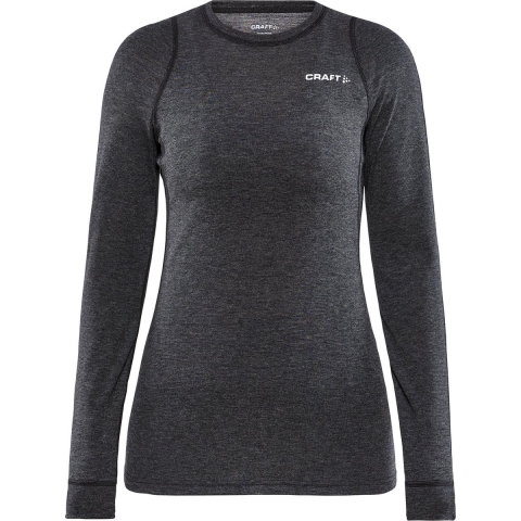 Craft - Core Wool Merino LS Tee - Thermoshirt - Dames - Zwart - S