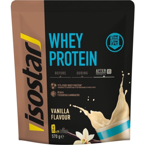 Isostar Whey Protein Vanille- 6 x 570 gr - Voordeelverpakking