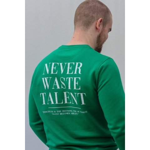 Sweater - Never waste talent - Wurban Wear | Streetwear | Premium fit | Sweater heren | kleding