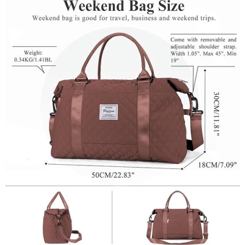 Handbagage tas Weekendtas zwemtas waterdichte Reistas plunjezak Fitnesstas Trainingstas dames voor op reis sportschool,