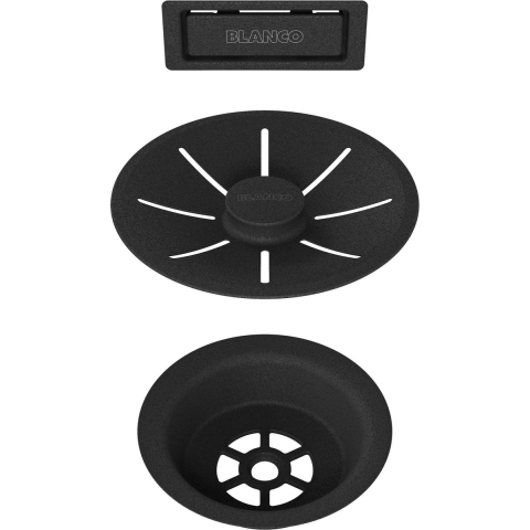Blanco Overloop en afloopsysteem zwart mat Single | elektronica en media | Accessoires&Toebehoren - Spoelen toebehoren | 4020684741781