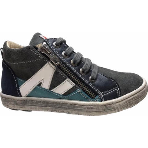 Naturino N rits veter hoge sneakers 4191 grijs mt 24