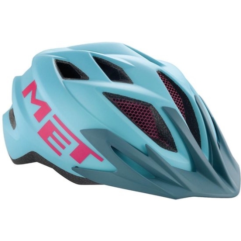 MET Crackerjack Fietshelm Kinderen - Blauw/Magnenta - 52/57