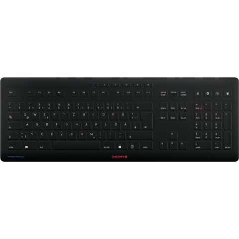 CHERRY Stream - RF draadloos + USB - QWERTZ - Zwart