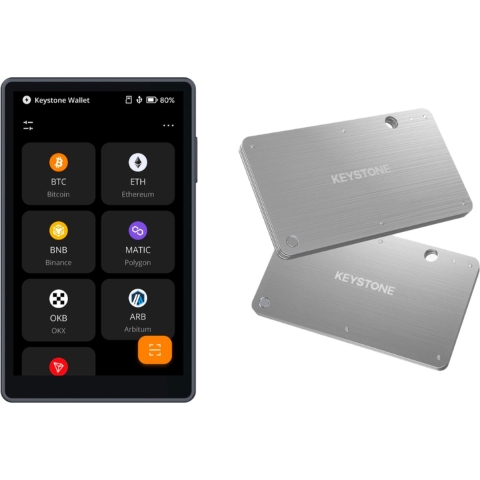 Keystone 3 Pro + Keystone Tablet - Hardware Wallet - Seed Phrase Back-up