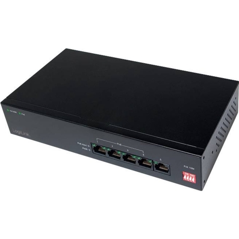Power over Ethernet (POE) switch 5-Poorts 10/100Mbps - Server kast