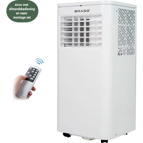 BRASQ Mobiele airconditioning met afstandsbediening MAC9000 - luchtvochtreiniger - tot 16m2 - 9000 BTU - Wit