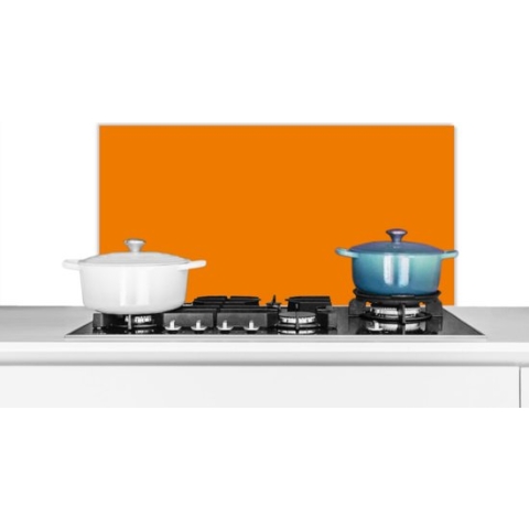 Spatscherm keuken 80x40 cm - Kookplaat achterwand Oranje - Seizoenen - Herfst - Kleur - Muurbeschermer hittebestendig - Spatwand fornuis - Hoogwaardig aluminium