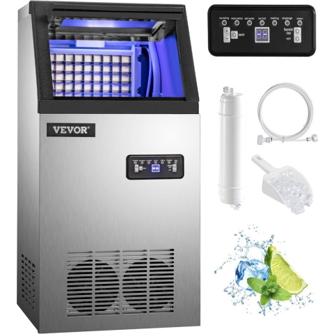 Dakta® Ijsblokjesmachine Commerciële Verticale Grote Ijsmaker Cube Ice Maker 50kg