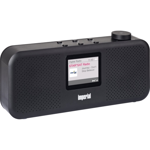 Imperial Dabman 16 zwart DAB+ stereo radio, FM, alarm, sleeptimer