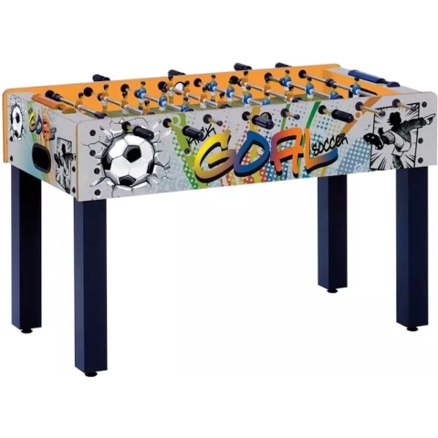 Garlando F-1 Goal Voetbaltafel - Kickertafel - Telescopische stangen - Voetbal - Goal print - voor kinderen tot 10 jaar - inclusief 2 balletjes