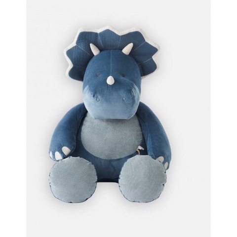Noukie's - Knuffel - Dino blauw - Ops 80 cm